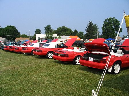 1992 Vibrant Reds Lined Up