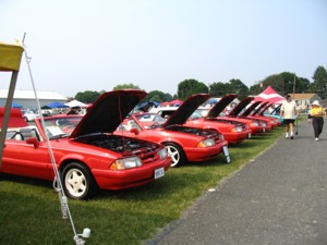 92 Feature Cars at 2006 Carlisle. What cars are included? All 1992 and 1993 Feature Mustang LX 5.0 Convertibles.