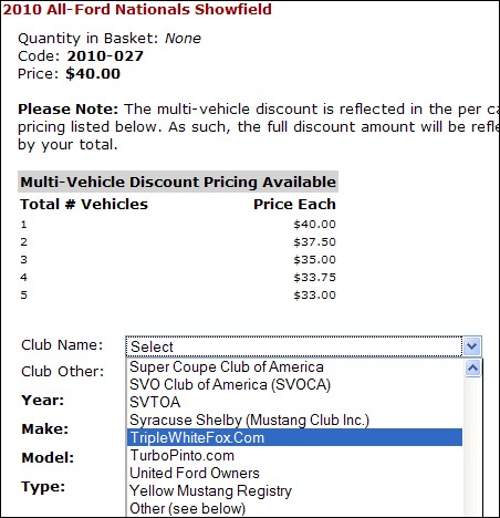 Carlisle Registration Form