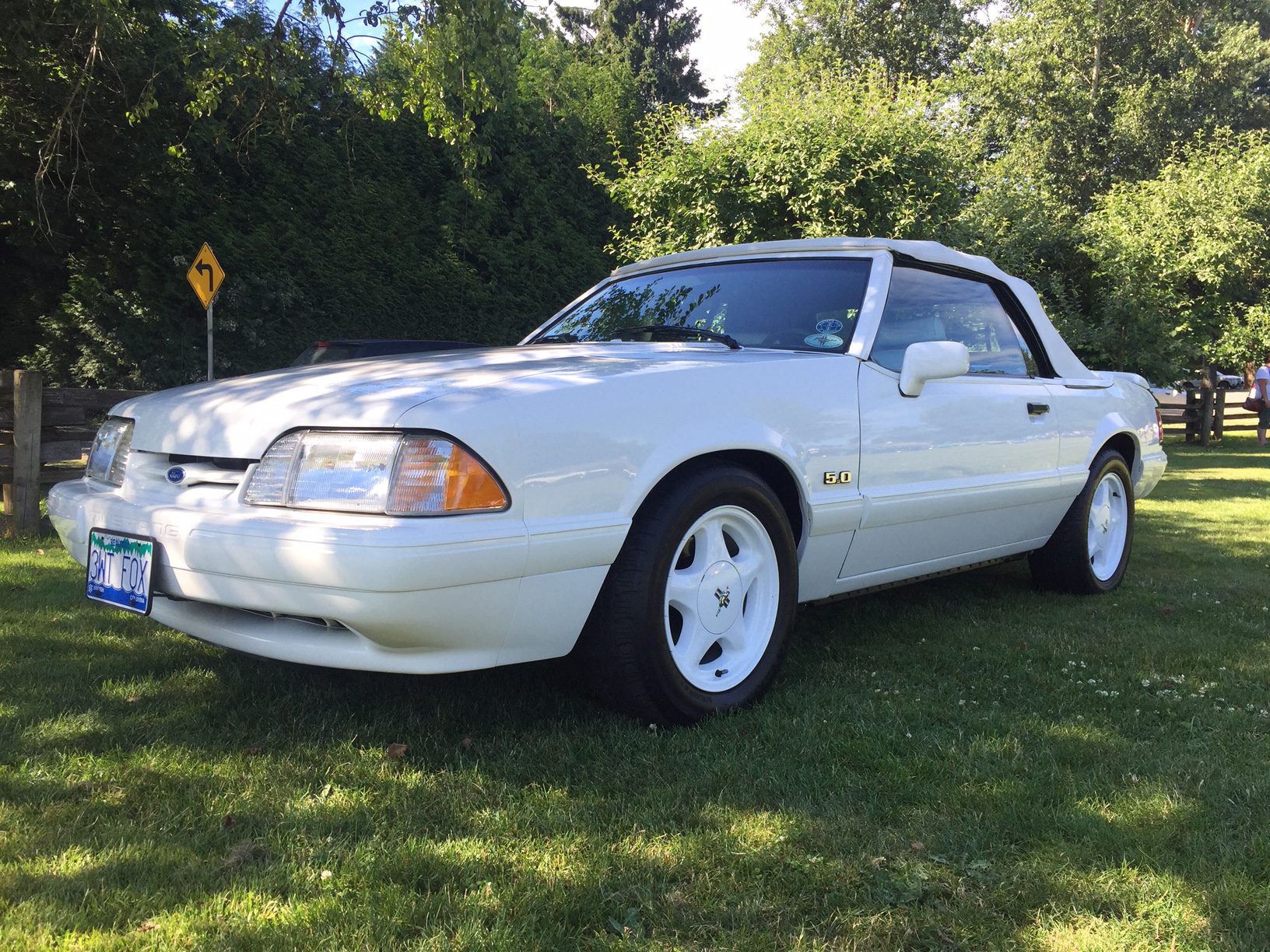 For sale: 1993 Ford Mustang Triple White Feature Car/Automatic/38k miles